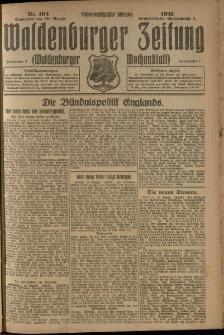 Waldenburger Zeitung, Jg. 67, 1921, nr 194