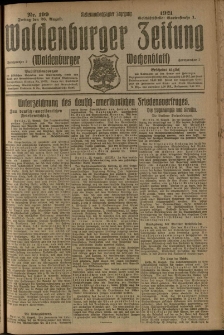 Waldenburger Zeitung, Jg. 67, 1921, nr 199