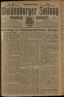 Waldenburger Zeitung, Jg. 67, 1921, nr 200