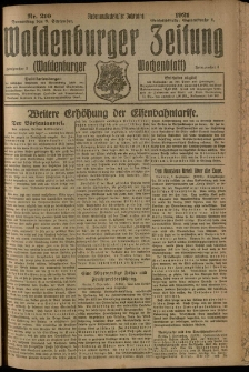 Waldenburger Zeitung, Jg. 67, 1921, nr 210