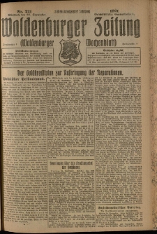 Waldenburger Zeitung, Jg. 67, 1921, nr 221