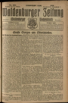Waldenburger Zeitung, Jg. 67, 1921, nr 238