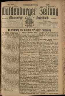 Waldenburger Zeitung, Jg. 67, 1921, nr 242