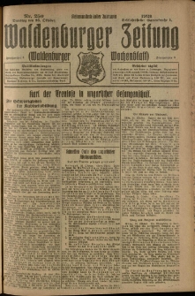 Waldenburger Zeitung, Jg. 67, 1921, nr 250