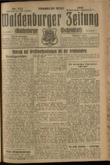 Waldenburger Zeitung, Jg. 67, 1921, nr 254