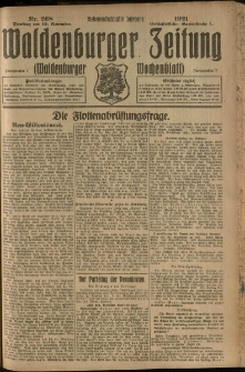 Waldenburger Zeitung, Jg. 67, 1921, nr 268