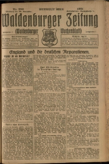 Waldenburger Zeitung, Jg. 67, 1921, nr 280