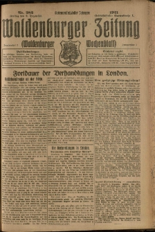 Waldenburger Zeitung, Jg. 67, 1921, nr 282