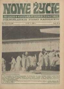 Nowe Życie: dolnośląskie pismo katolickie: religia, kultura, społeczeństwo, 1988, nr 21 (136)