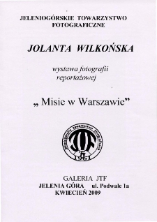 Misie w Warszawie - katalog [Dokument Życia Społecznego]