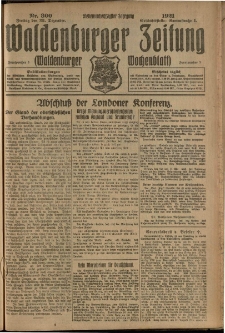 Waldenburger Zeitung, Jg. 67, 1921, nr 300