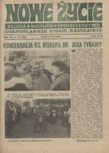 Nowe Życie: dolnośląskie pismo katolickie: religia, kultura, społeczeństwo, 1988, nr 24 (139)