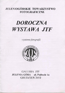 Doroczna Wystawa JTF - folder [Dokument Życia Społecznego]
