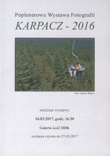 Poplenerowa Wystawa Fotografii Karpacz - 2016 - folder [Dokument życia społecznego]