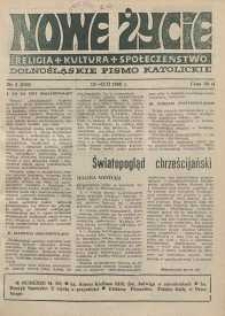 Nowe Życie: dolnośląskie pismo katolickie: religia, kultura, społeczeństwo, 1989, nr 4 (145)