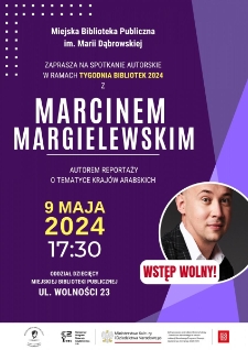 Spotkanie z Marcinem Margielewskim - plakat [Dokument życia społecznego]