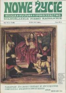 Nowe Życie: dolnośląskie pismo katolickie: religia, kultura, społeczeństwo, 1989, nr 7 (148)