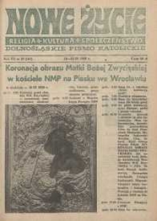 Nowe Życie: dolnośląskie pismo katolickie: religia, kultura, społeczeństwo, 1989, nr 20 (161)