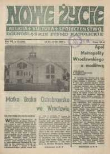 Nowe Życie: dolnośląskie pismo katolickie: religia, kultura, społeczeństwo, 1989, nr 25 (166)