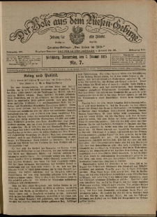 Der Bote aus dem Riesen-Gebirge : Zeitung f&uuml;r alle St&auml;nde, R. 103, 1915, nr 7