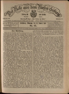 Der Bote aus dem Riesen-Gebirge : Zeitung f&uuml;r alle St&auml;nde, R. 103, 1915, nr 12