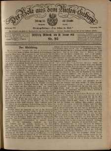 Der Bote aus dem Riesen-Gebirge : Zeitung f&uuml;r alle St&auml;nde, R. 103, 1915, nr 20
