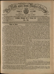Der Bote aus dem Riesen-Gebirge : Zeitung f&uuml;r alle St&auml;nde, R. 103, 1915, nr 34