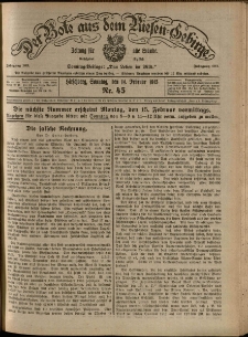 Der Bote aus dem Riesen-Gebirge : Zeitung f&uuml;r alle St&auml;nde, R. 103, 1915, nr 45