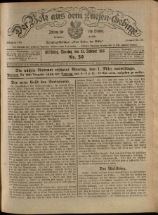 Der Bote aus dem Riesen-Gebirge : Zeitung f&uuml;r alle St&auml;nde, R. 103, 1915, nr 59