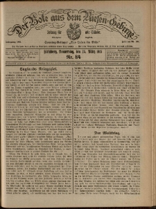 Der Bote aus dem Riesen-Gebirge : Zeitung f&uuml;r alle St&auml;nde, R. 103, 1915, nr 84