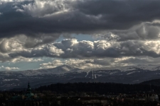 Jelenia G&oacute;ra przed burzą [Dokument ikonograficzny]