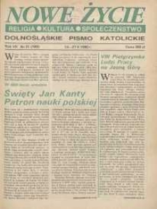 Nowe Życie: dolnośląskie pismo katolickie: religia, kultura, społeczeństwo, 1990, nr 21 (189)