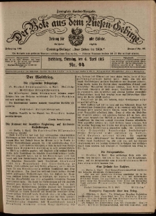 Der Bote aus dem Riesen-Gebirge : Zeitung f&uuml;r alle St&auml;nde, R. 103, 1915, nr 94