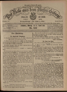 Der Bote aus dem Riesen-Gebirge : Zeitung f&uuml;r alle St&auml;nde, R. 103, 1915, nr 100
