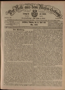 Der Bote aus dem Riesen-Gebirge : Zeitung f&uuml;r alle St&auml;nde, R. 103, 1915, nr 101
