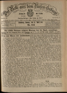 Der Bote aus dem Riesen-Gebirge : Zeitung f&uuml;r alle St&auml;nde, R. 103, 1915, nr 113