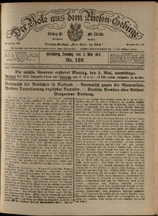 Der Bote aus dem Riesen-Gebirge : Zeitung f&uuml;r alle St&auml;nde, R. 103, 1915, nr 120