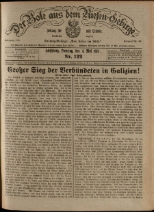 Der Bote aus dem Riesen-Gebirge : Zeitung f&uuml;r alle St&auml;nde, R. 103, 1915, nr 122
