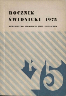 Rocznik Świdnicki, T. 3 (1975)