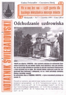 Notatnik Świeradowski, 1999, nr 7 (czerwiec)