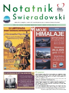Notatnik Świeradowski : bezpłatny miesięcznik wsp&oacute;lnoty samorządowej Gminy Miejskiej Świerad&oacute;w- Zdr&oacute;j, 2025, nr 10 (323)