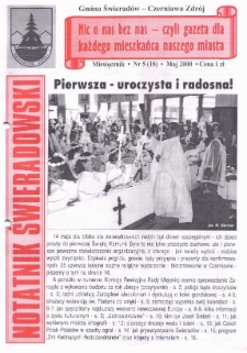 Notatnik Świeradowski, 2000, nr 5 (18)