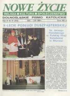 Nowe Życie: dolnośląskie pismo katolickie: religia, kultura, społeczeństwo, 1991, nr 21 (215)