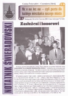 Notatnik Świeradowski, 2001, nr 6 (31)
