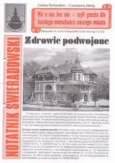 Notatnik Świeradowski, 2001, nr 11 (36)