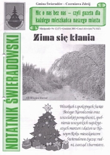 Notatnik Świeradowski, 2001, nr 12 (37)