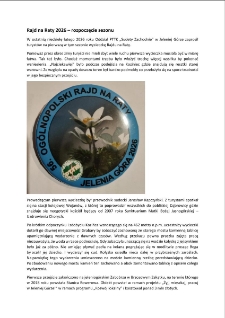 Rajd na Raty 2026 &ndash; rozpoczęcie sezonu [Dokument elektroniczny]