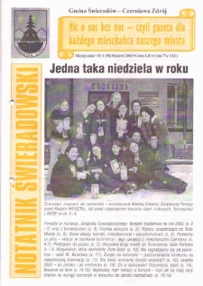 Notatnik Świeradowski, 2003, nr 1 (50)