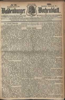 Waldenburger Wochenblatt, Jg. 30, 1884, nr 58