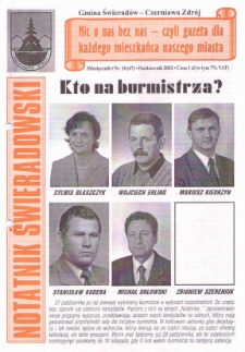 Notatnik Świeradowski, 2002, nr 10 (47)